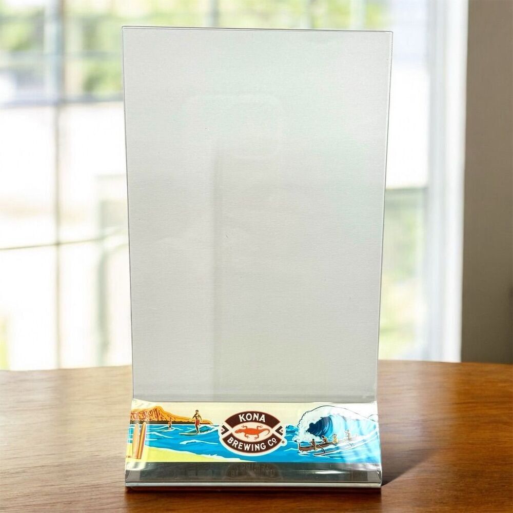 Kona Brewing Co Table Tent‎ Top Decorative Display Signage Stand